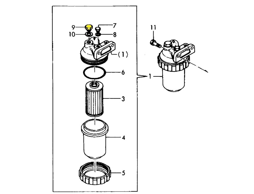 Genuine YANMAR GM Series Fuel Bleed Screw 13521051900 Fuel